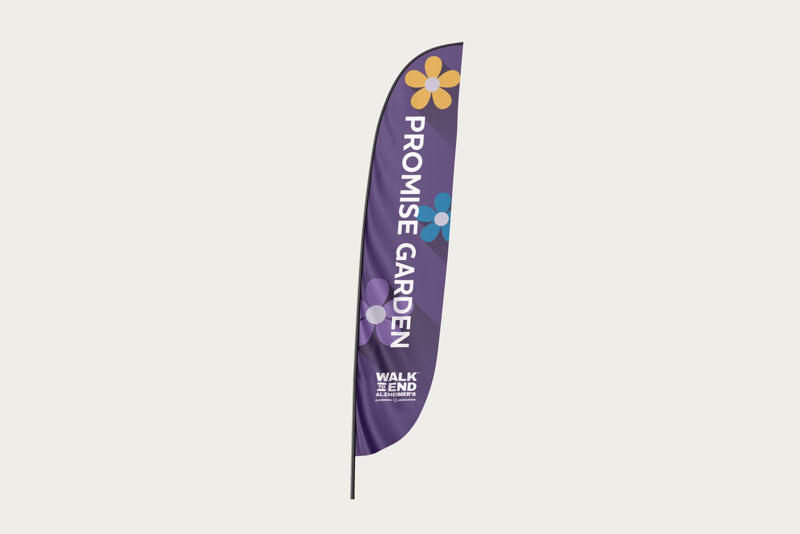 Alzheimer's Association feather flag