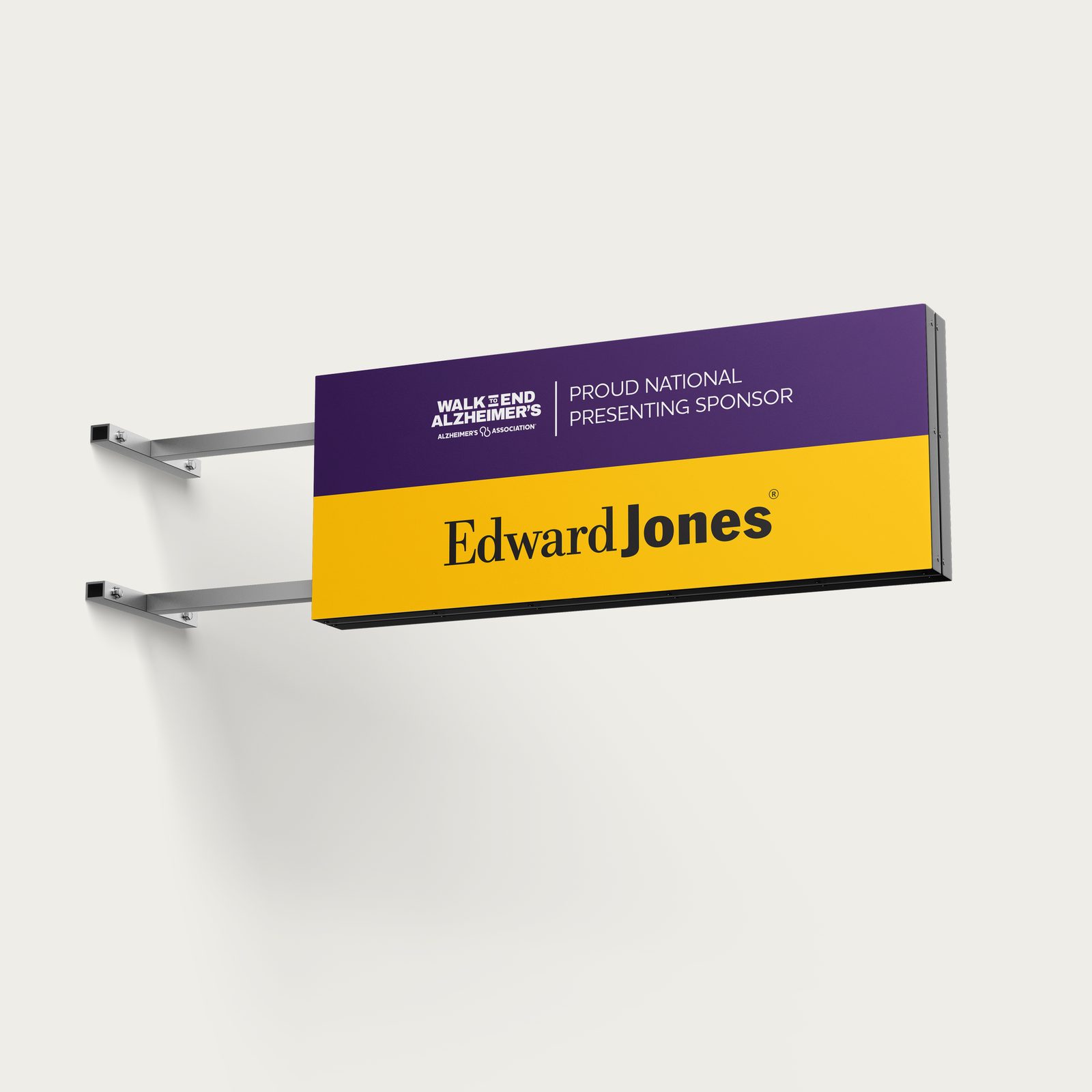 Walk to End Alzheimer's sponsor street sign