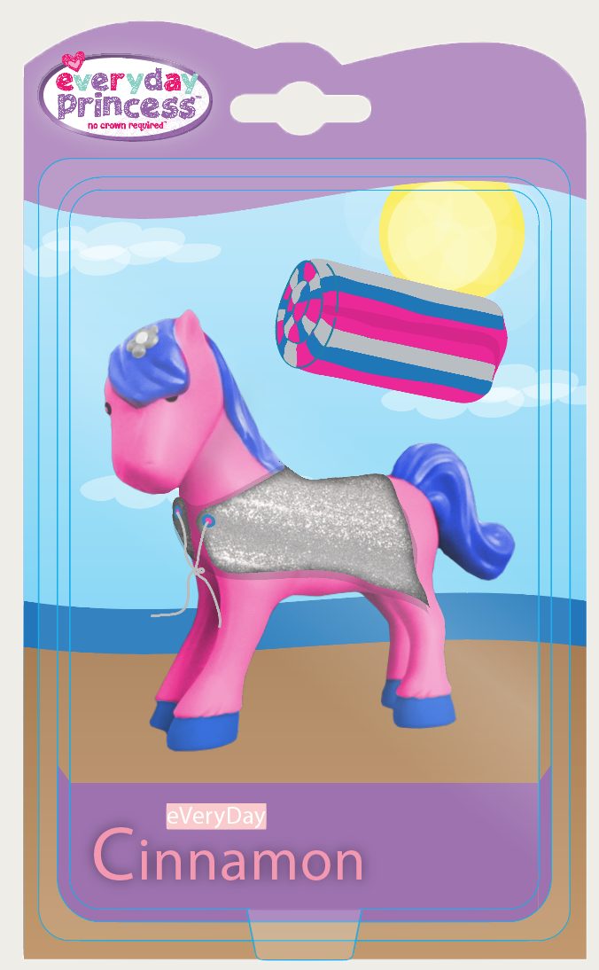 Beach-line pony blister card: Cinnamon