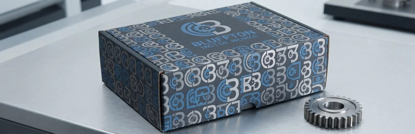 Bluffton Motor Works packaging