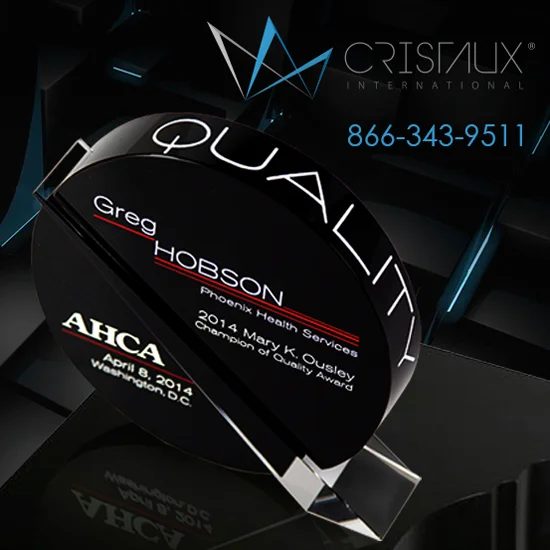 Cristaux round award banner