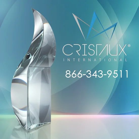 Cristaux sculptural award banner