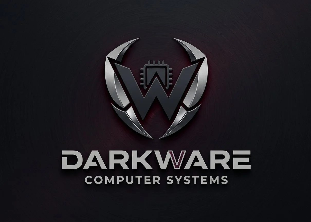 Darkware logo on a dark background