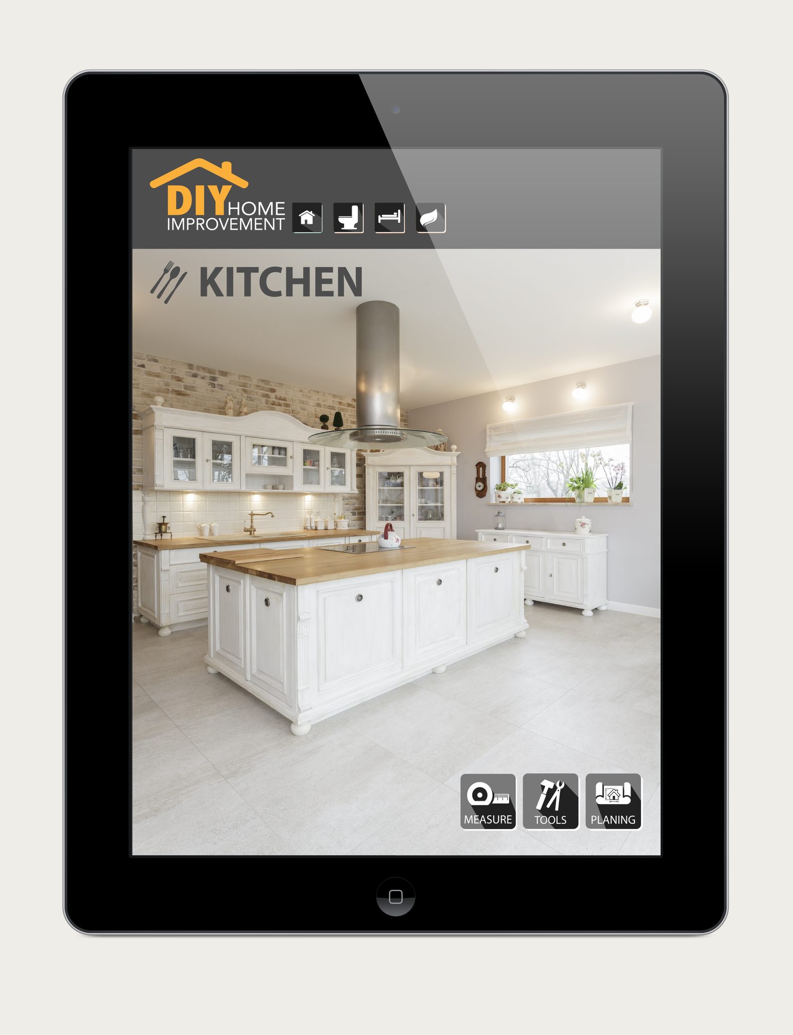 DIY Home Improvement app kitchen starter screen