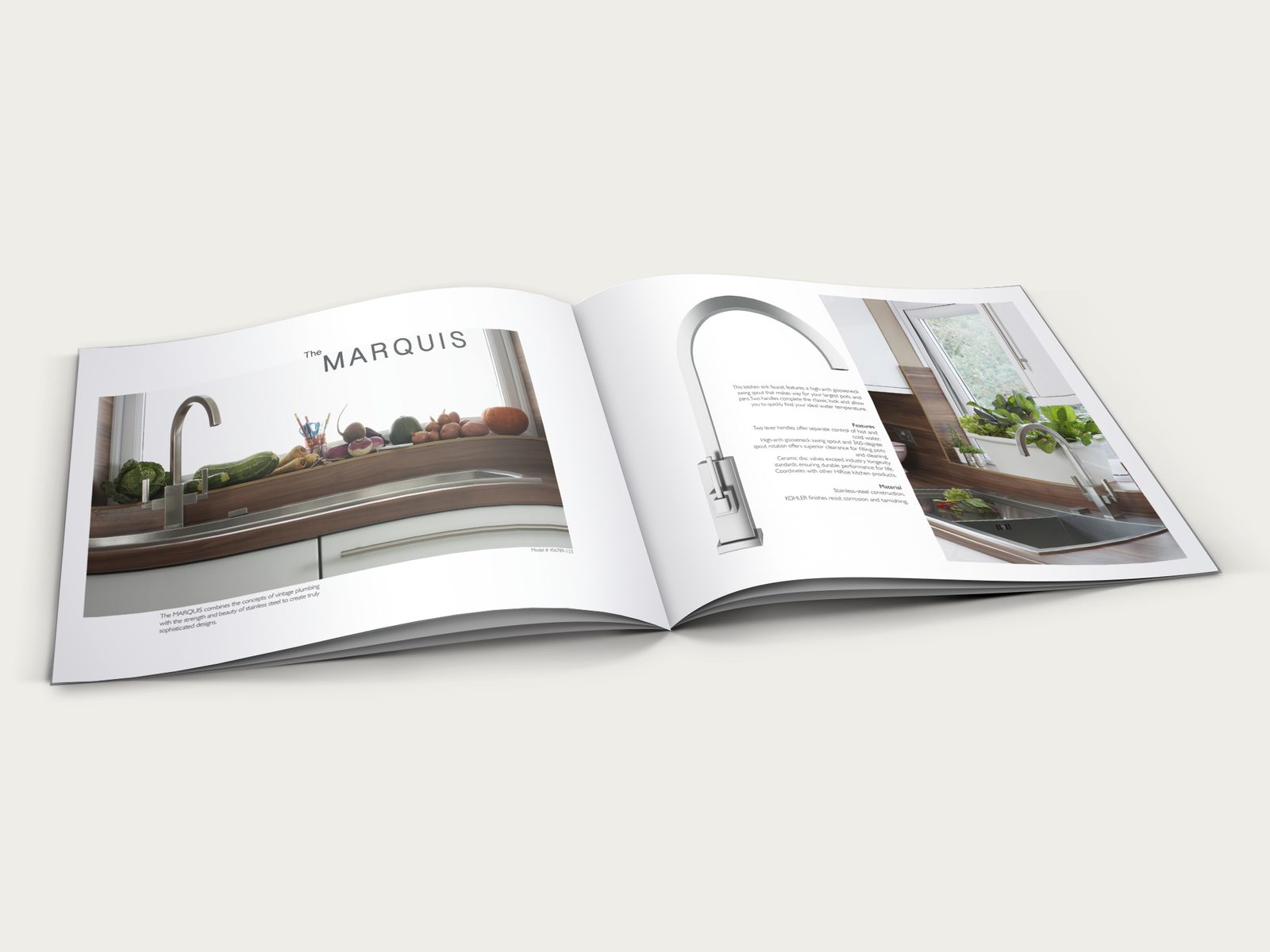 Kohler catalog feature spread