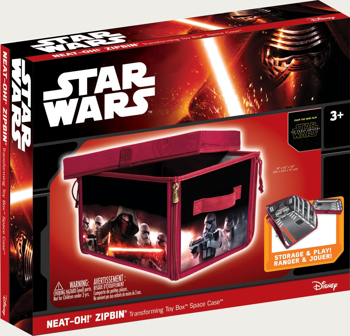Star Wars: The Force Awakens storage chest packaging