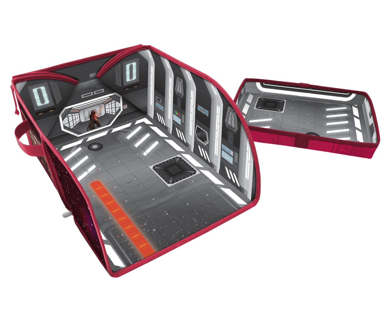 Star Wars storage chest shown open with compartments