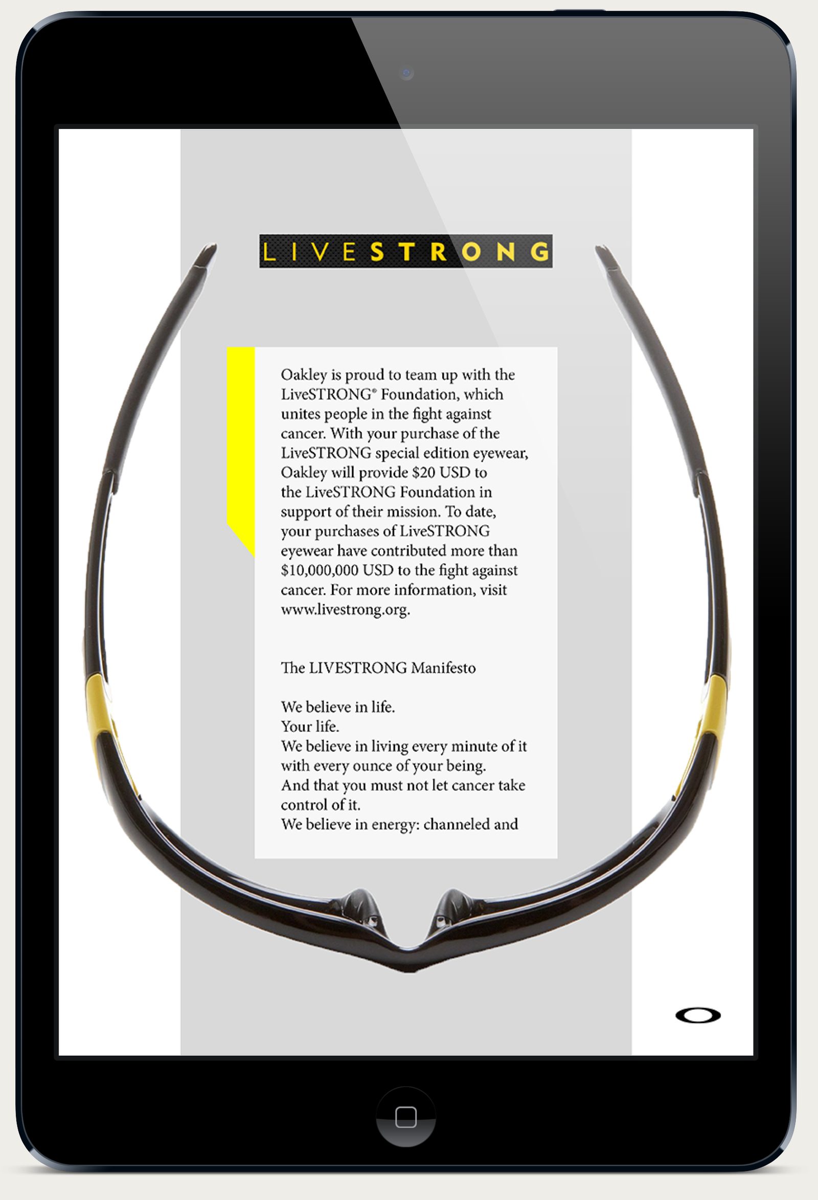 Oakley Infinite Hero tablet product page
