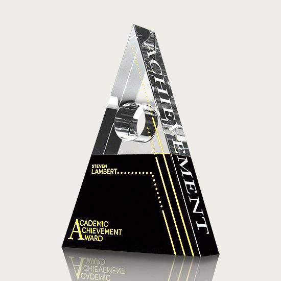 Pyramid achievement award, product photo