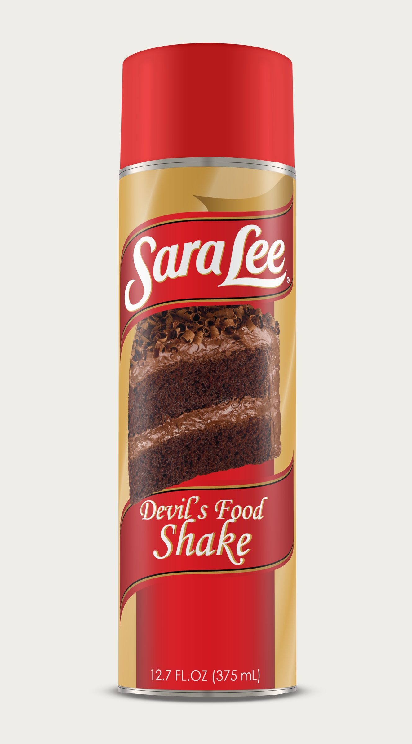 Sara Lee Devil's Food Cake shake can