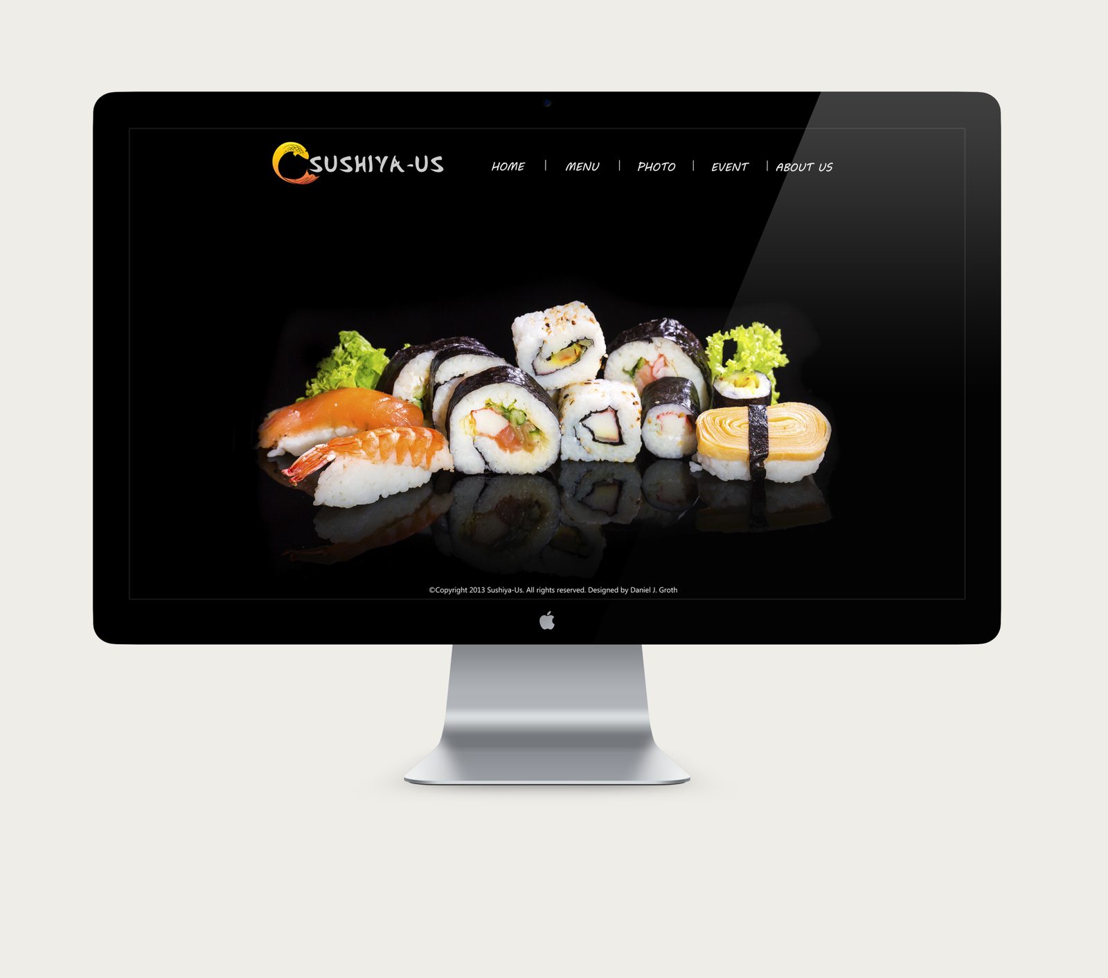 Sushiya-US restaurant website home page